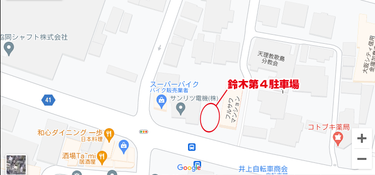 鈴木第４駐車場地図